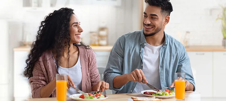 5 حيل لتناول الطعام الصحي في المنزل