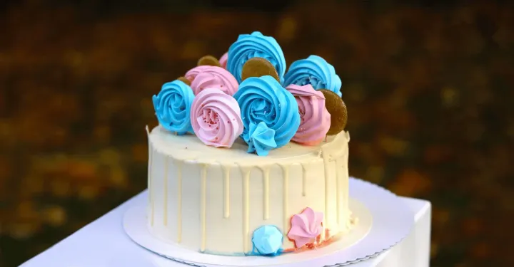 gender reveal cake